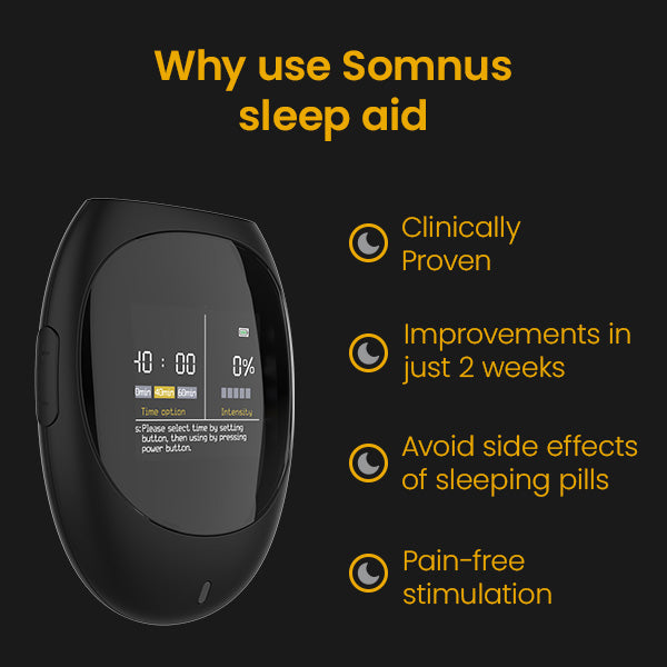 TensCare Somnus dispositivo sonno CES clip auricolari