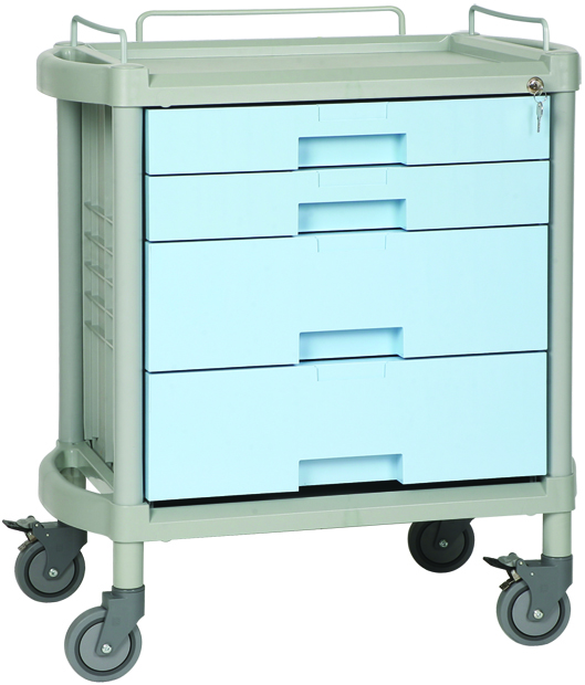 NewAge OK Farma 6 Carrello Medicale 4 Cassetti 48x75x83