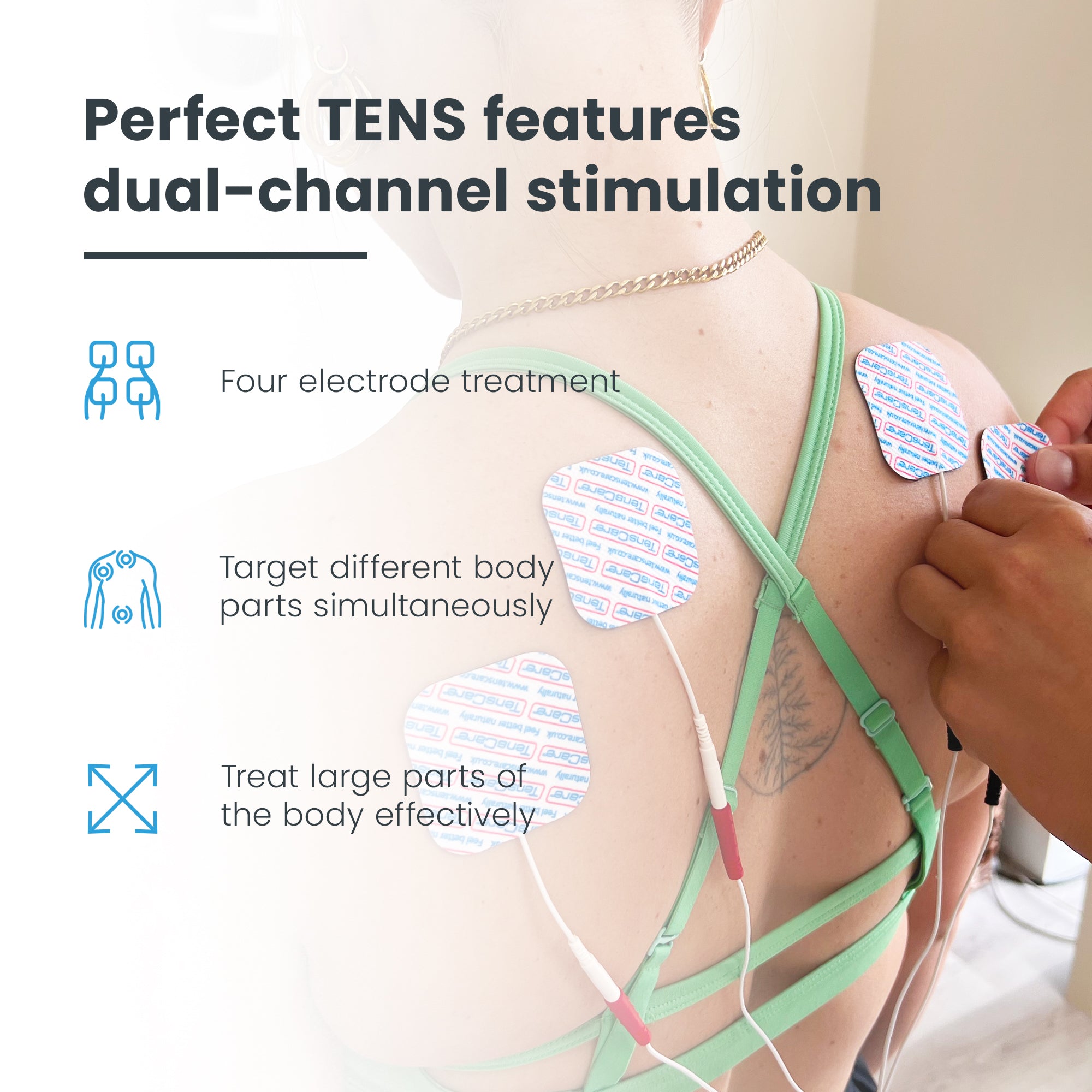 TensCare Perfect TENS elettrostimolatore dolore 2 canali
