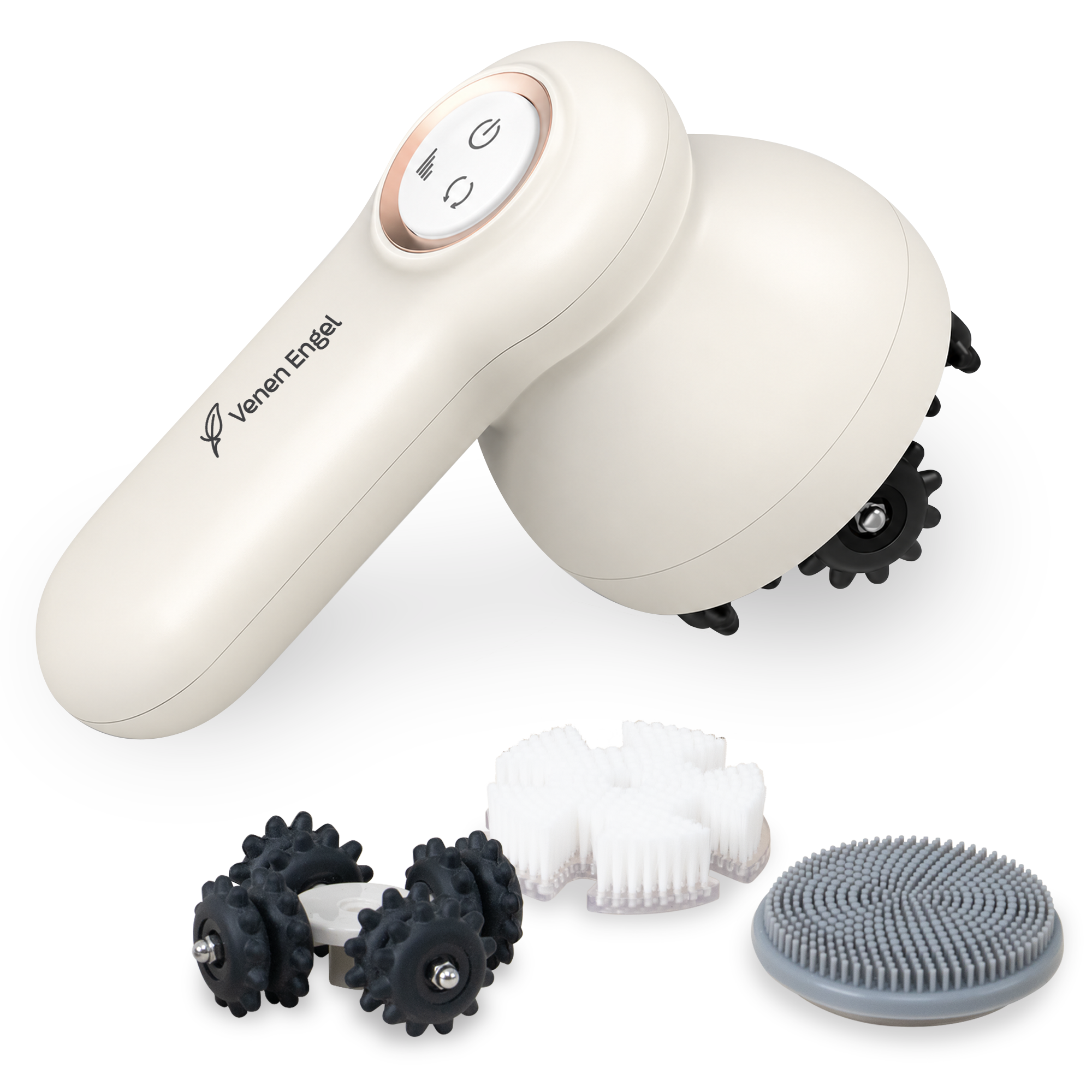 Venen Engel 3-in-1 Glow Brush spazzola massaggiante IPX7 3 testine