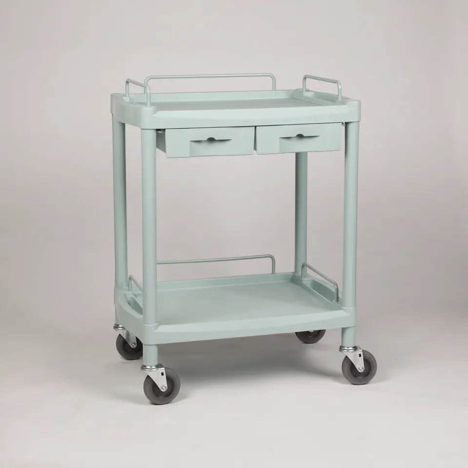 NewAge Letti e Carrelli OK Farma 1 carrello 2 ripiani 2 cassetti
