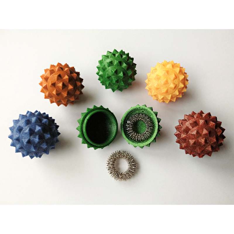 Fiziosan Palla massaggio con anelli 3,5 cm 1 pezzo