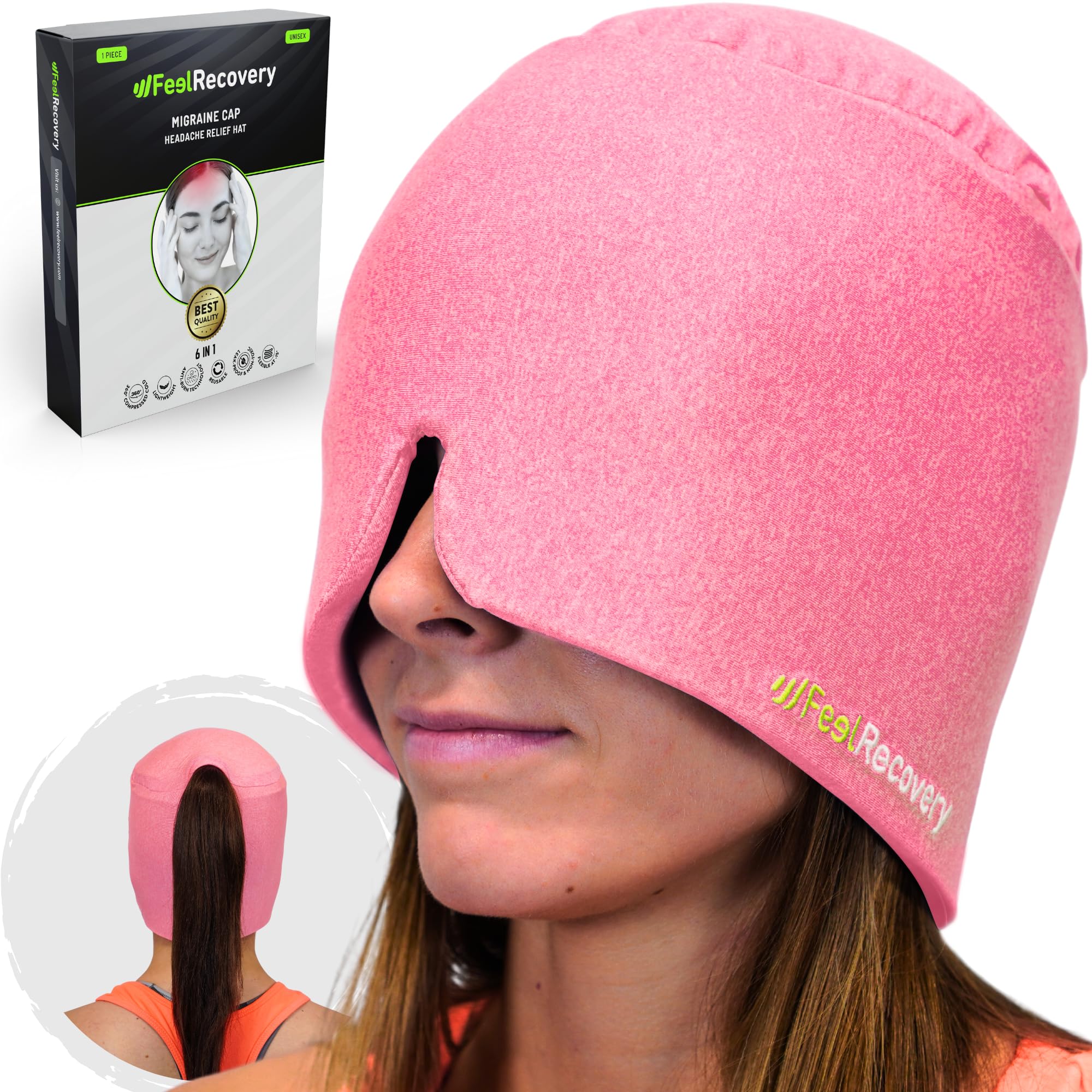 Feel Recovery Maschera Emicrania 360 Rosa Gel Riutilizzabile