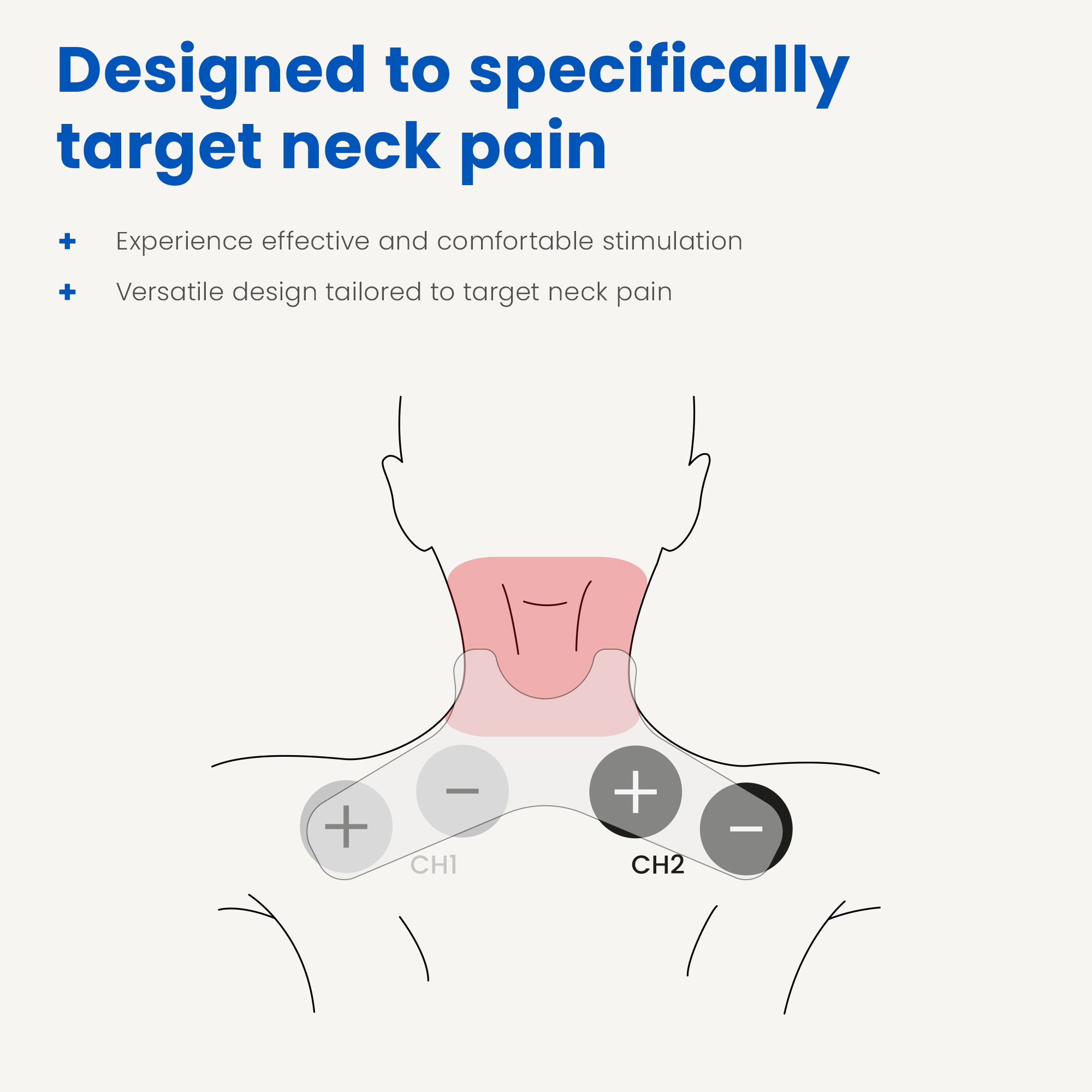 Tenscare Neck elettrodi TENS cervicali dolore collo