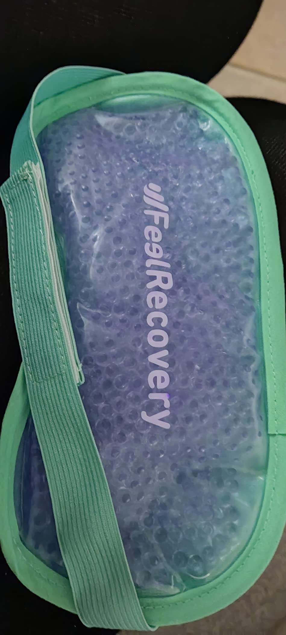 Feel Recovery Borsa Ghiaccio Gel Maschera occhi nero 21x11 cm