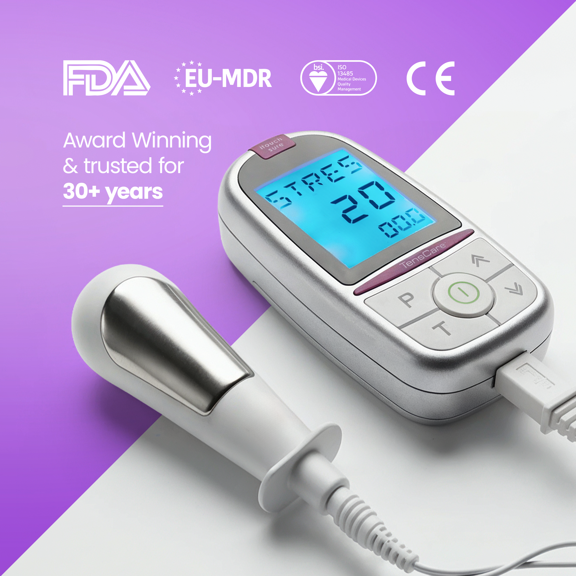 TensCare iTouch Sure Stimolatore Pavimento Pelvico con Go Gel