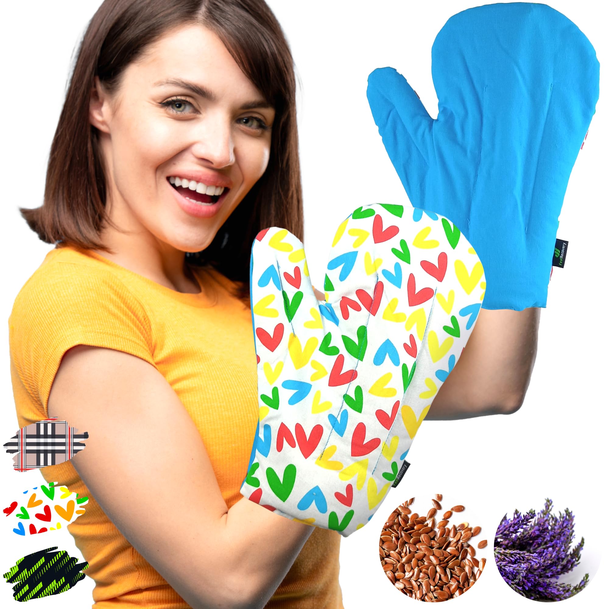 Feel Recovery Guanti Artrosi Microonde Oxford Set 2