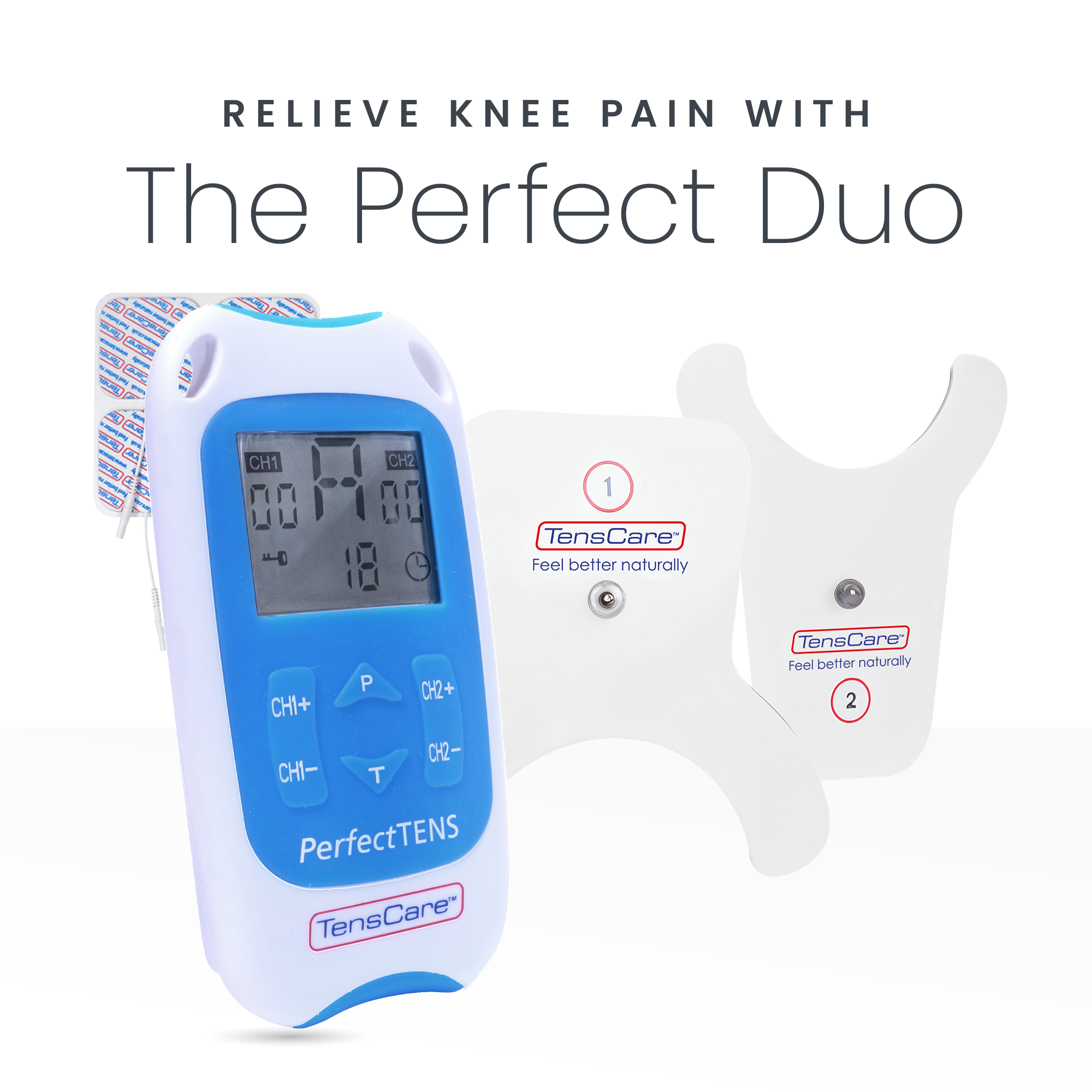 TensCare Perfect TENS elettrostimolatore con elettrodo ginocchio