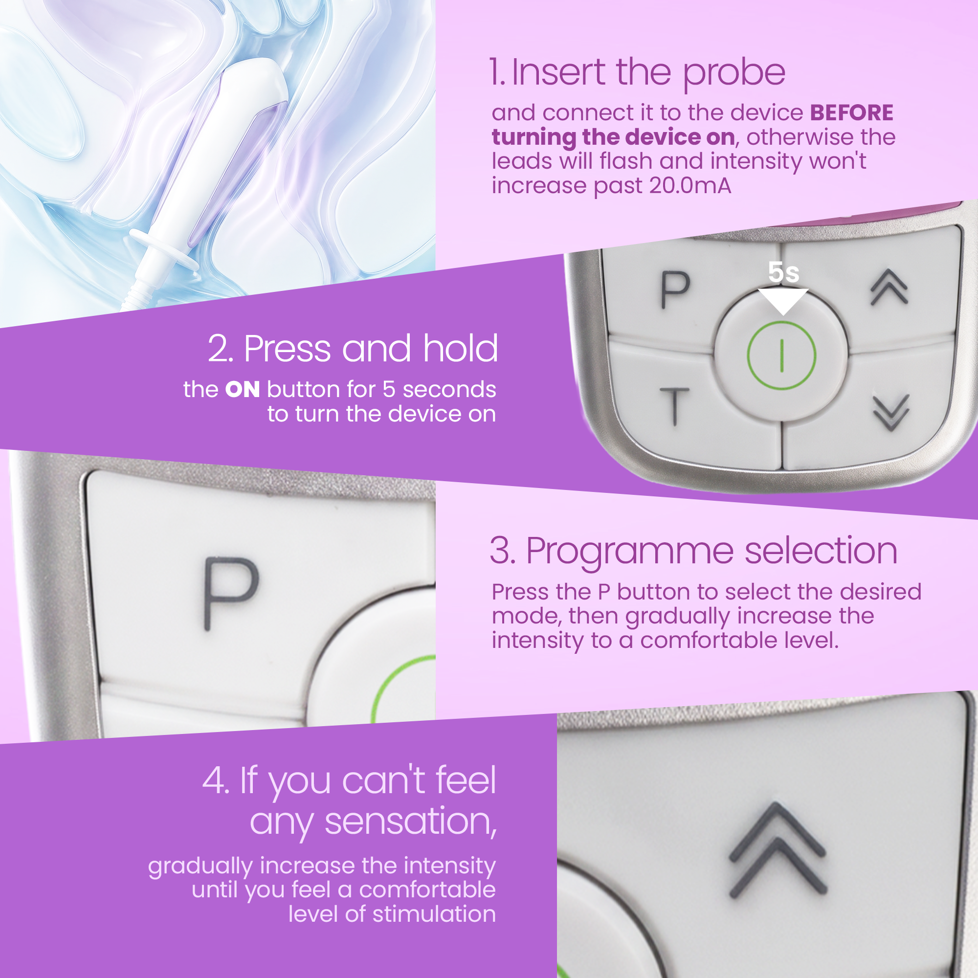 TensCare iTouch Sure tonificatore pavimento pelvico con sonda vaginale