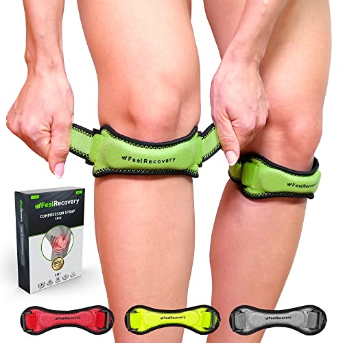 Feel Recovery Cinturino Sottorotuleo Ginocchiera Verde Tendinite