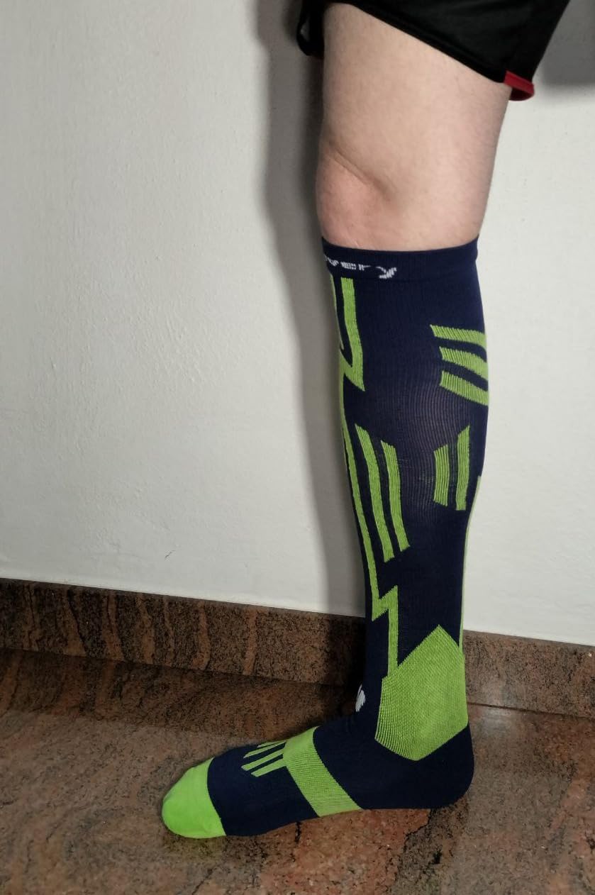 Feel Recovery Calze Compressione Graduata Sport L nere lana