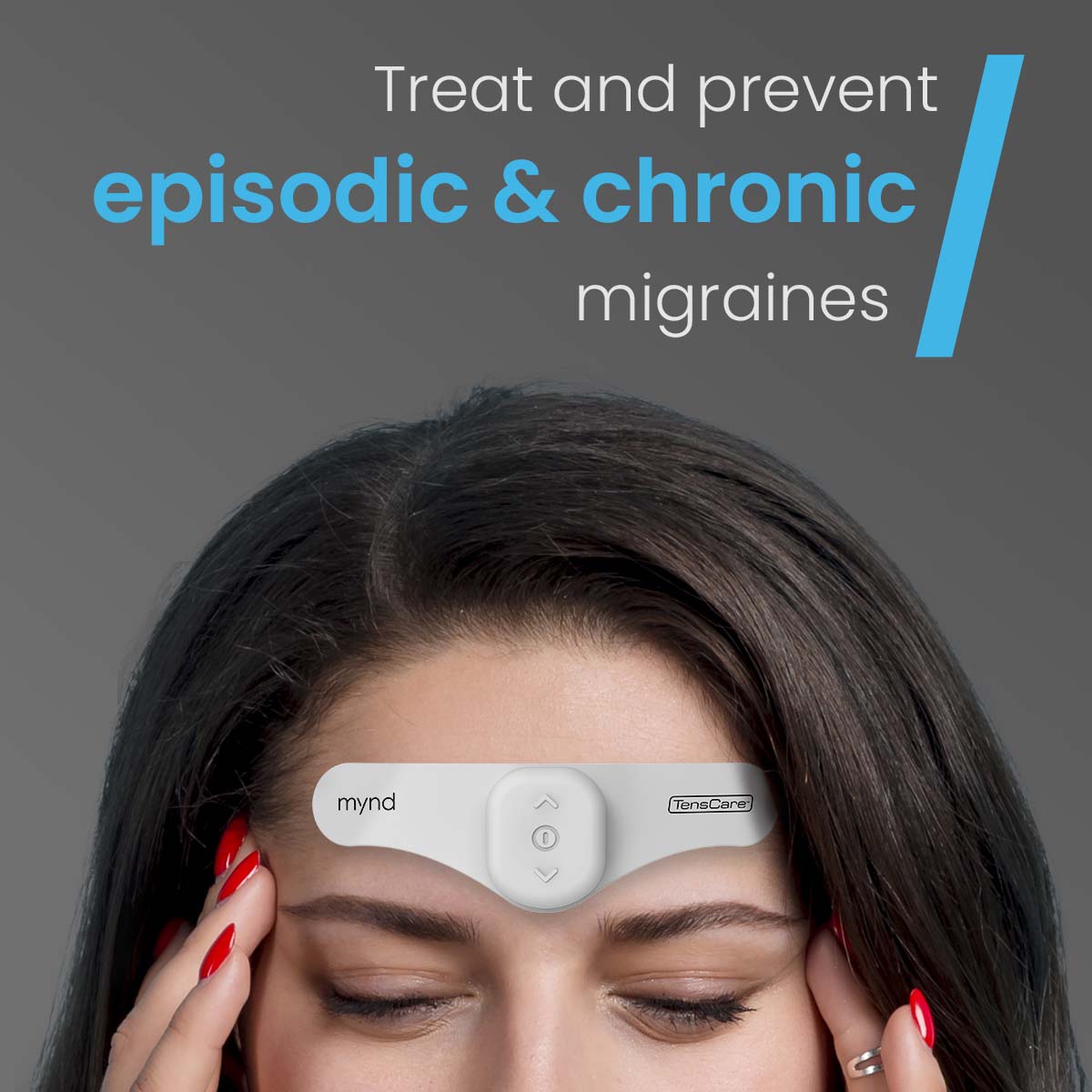 TensCare Pain Relief Mynd dispositivo emicrania fronte