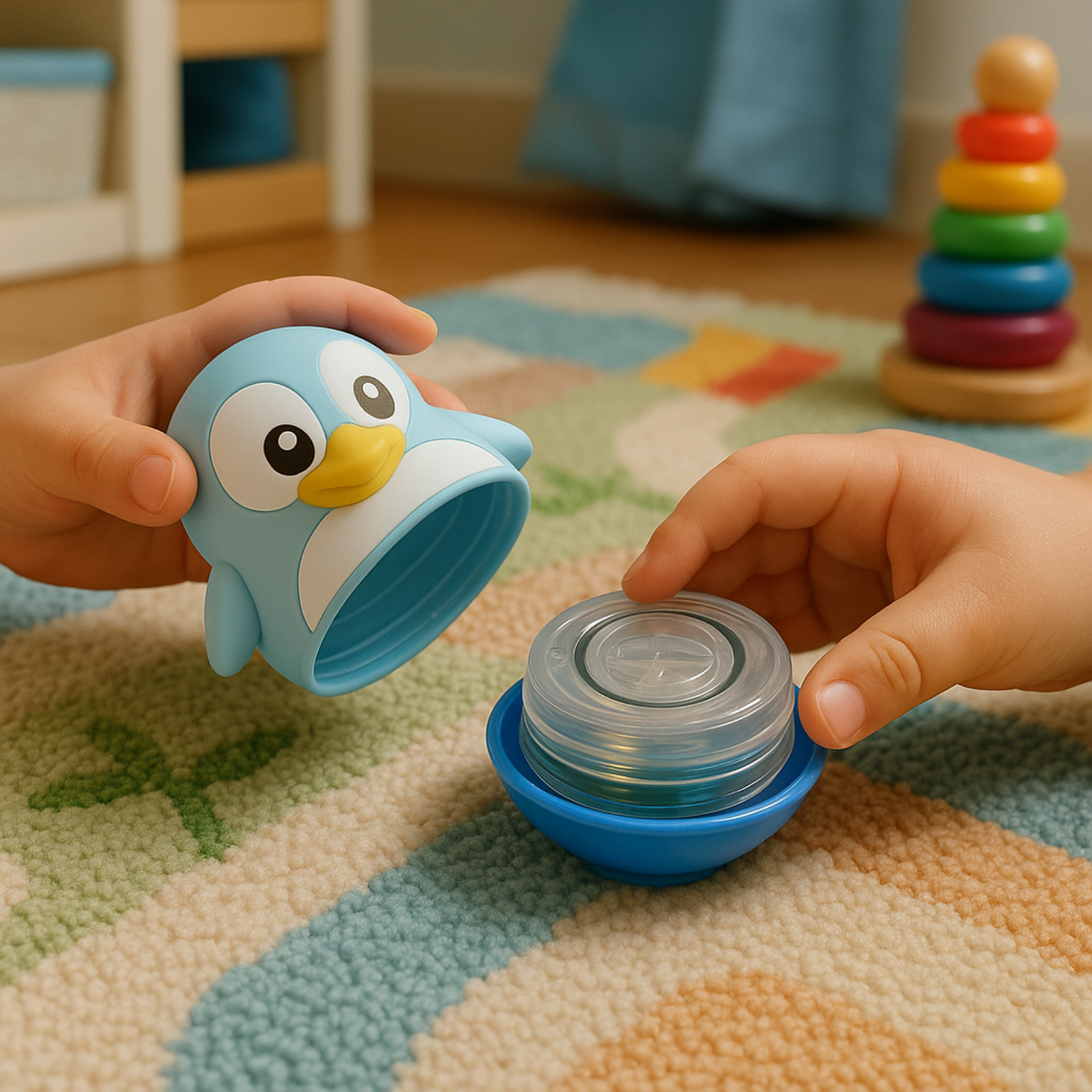 TensCare Digi Penguin termometro bagnetto digitale pinguino LCD