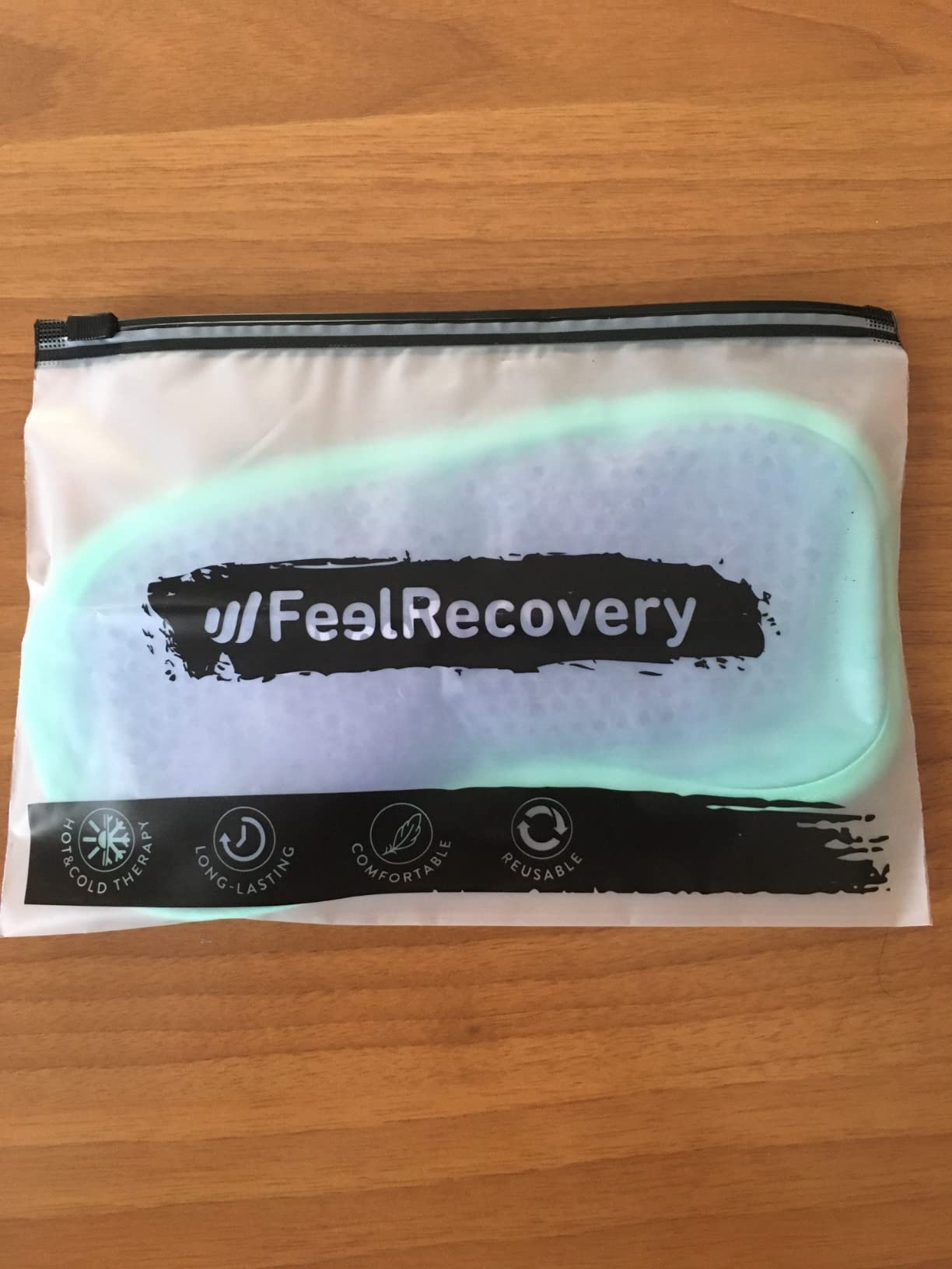 Feel Recovery Borsa Ghiaccio Gel Maschera occhi nero 21x11 cm