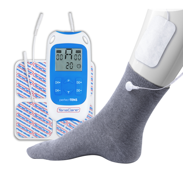TensCare Perfect TENS elettrostimolatore con iSock Large