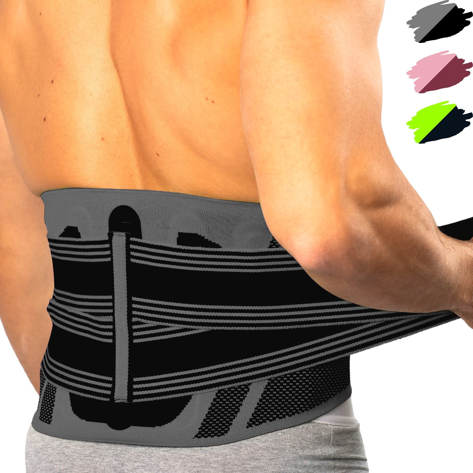Feel Recovery Fascia Lombare XL Bustino Schiena Nero