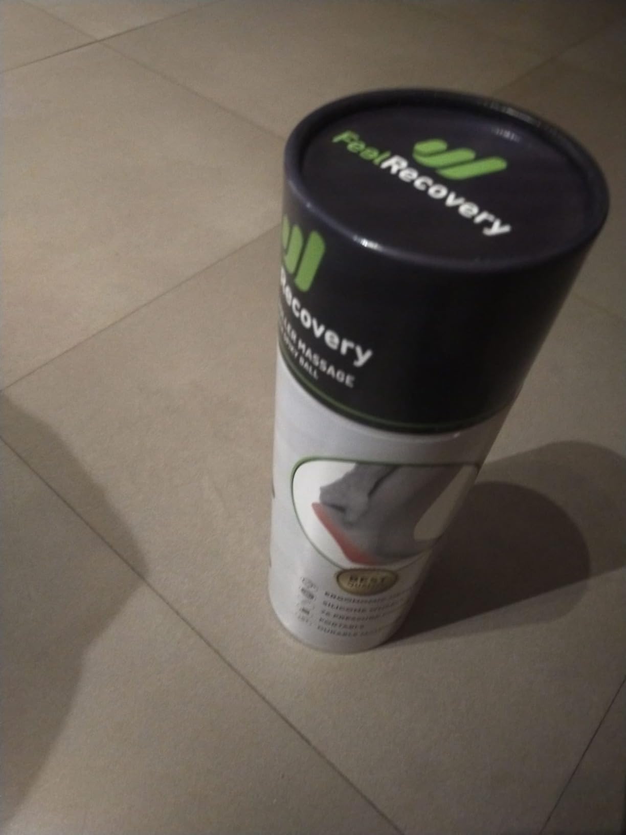 Feel Recovery Kit Rullo Piedi Palla Riccio Verde Fascite