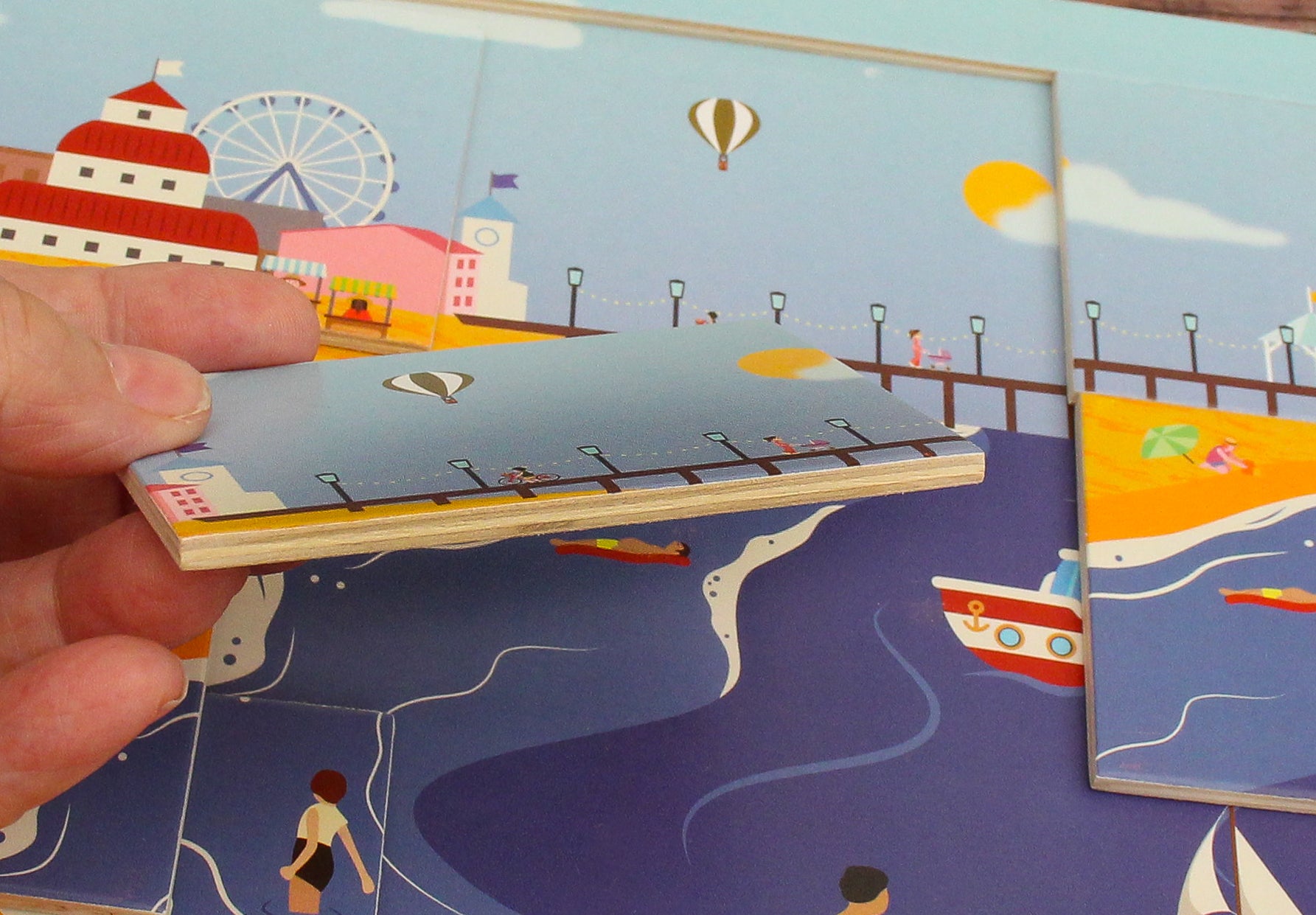 TensCare Seaside puzzle legno 9 pezzi per demenza