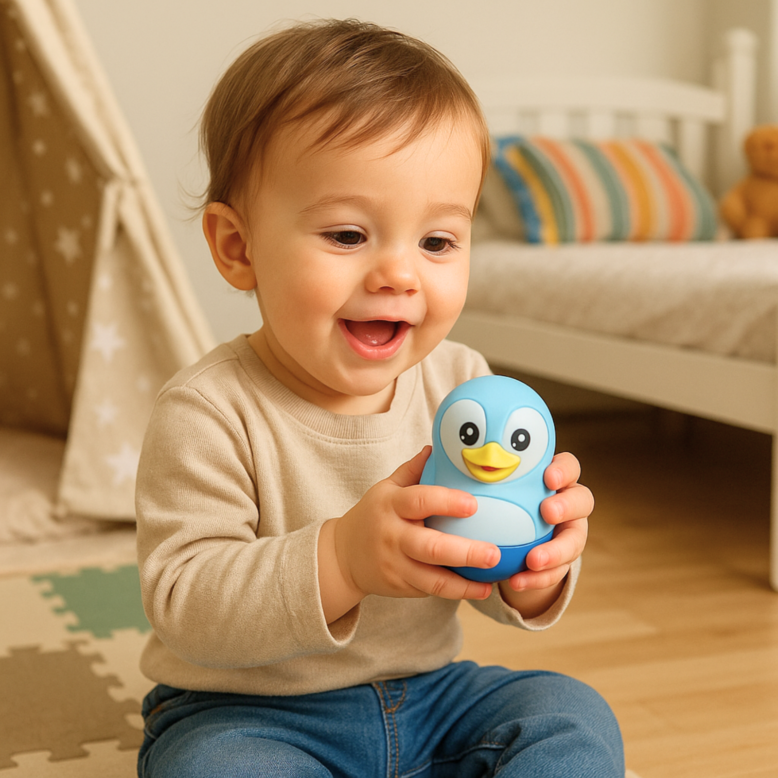 TensCare Digi Penguin termometro bagnetto digitale pinguino LCD