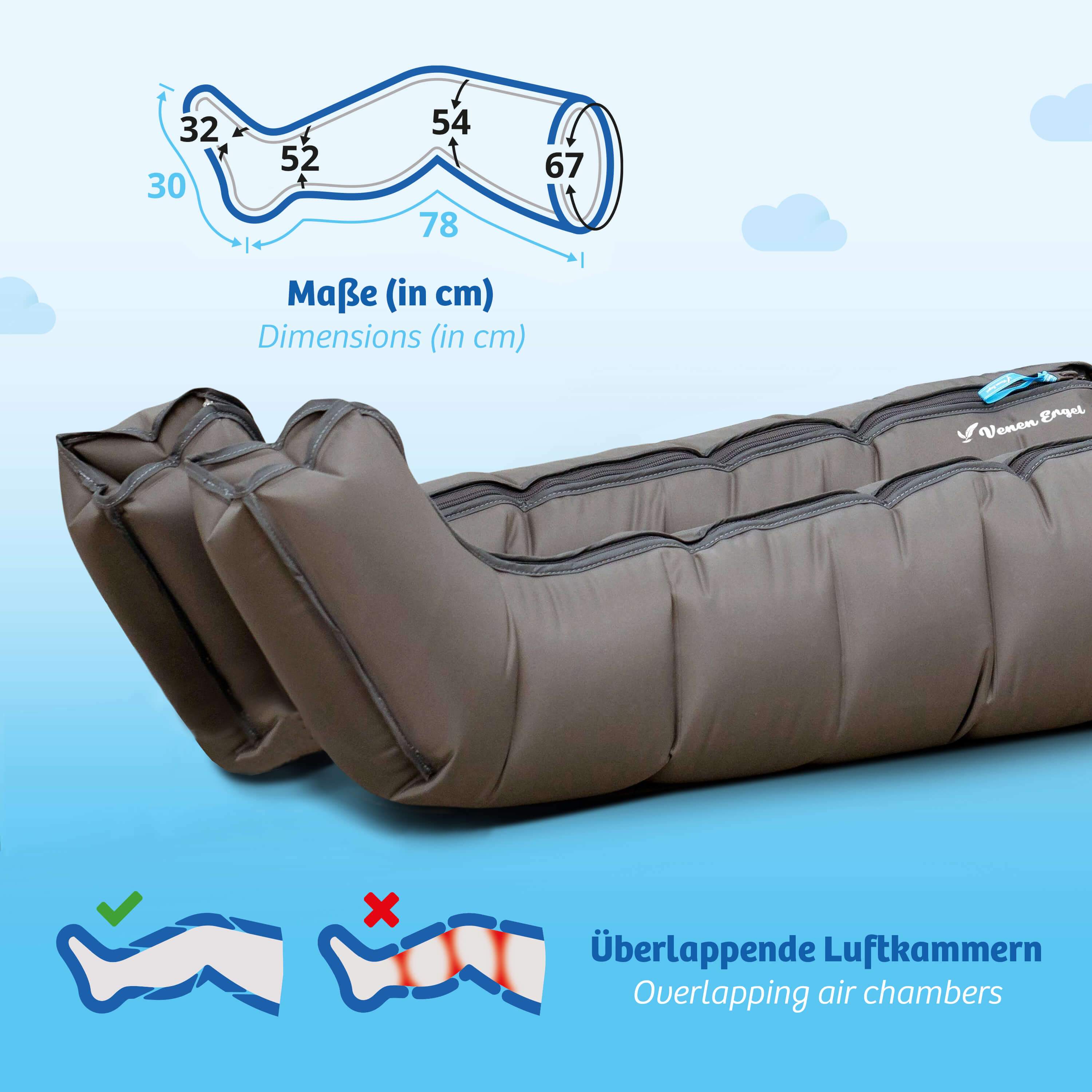 Venen Engel 4 Massaggiatore a compressione gambe+addome ricondizionato