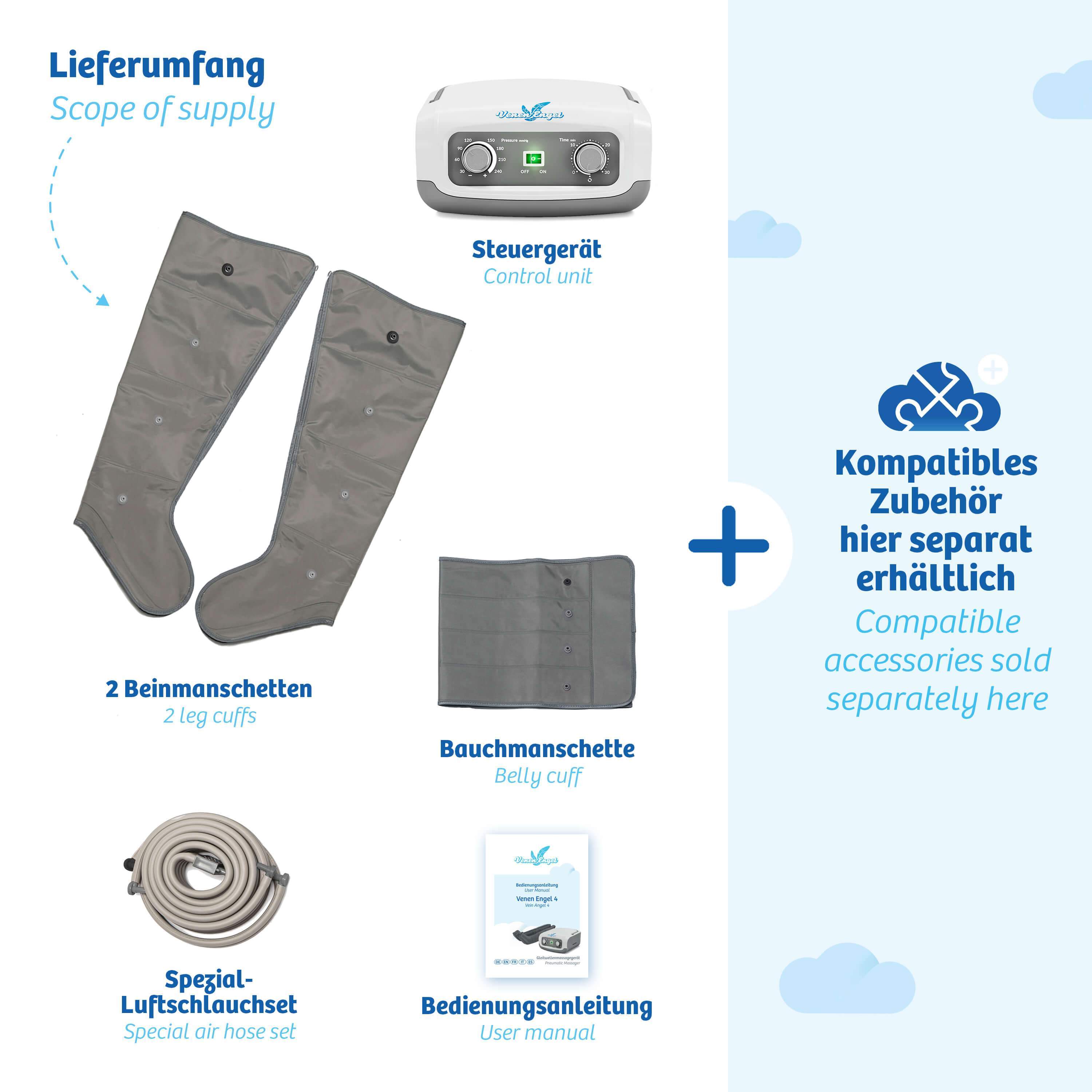 Venen Engel 4 Massaggiatore a compressione gambe+addome ricondizionato