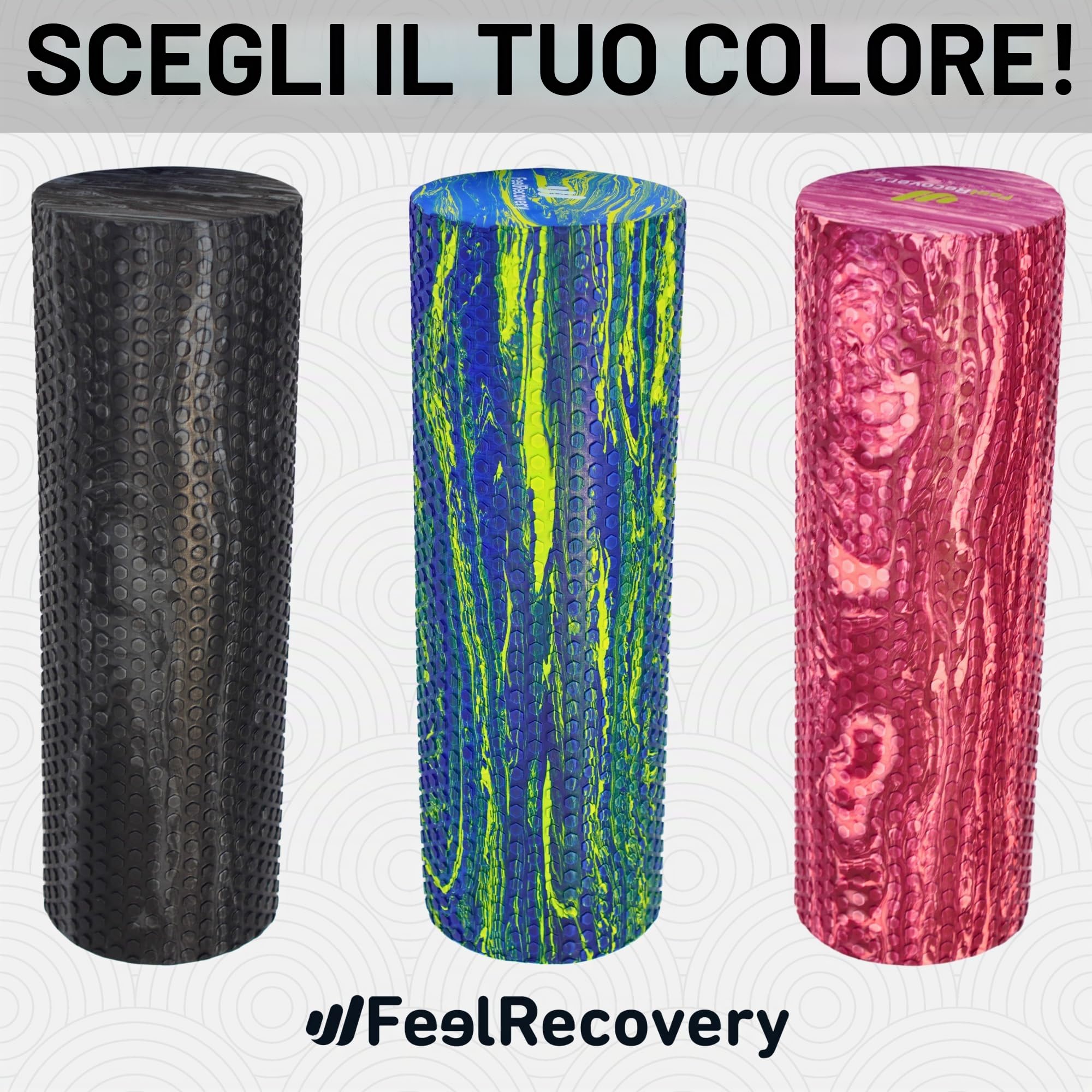 Feel Recovery foam roller 45x15 cm rullo massaggio EVA