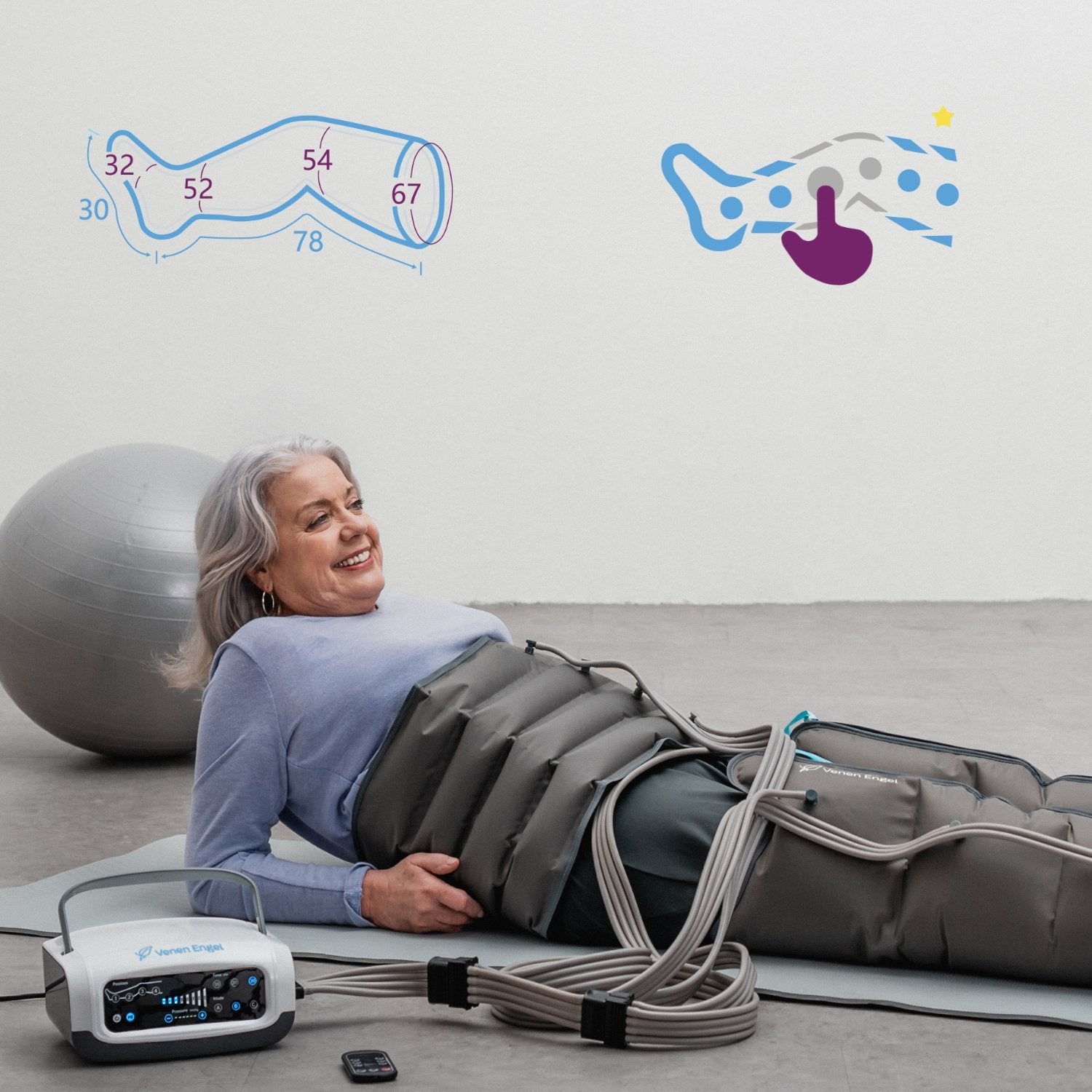 Venen Engel 4 Premium Massaggiatore Pancia e Gambe