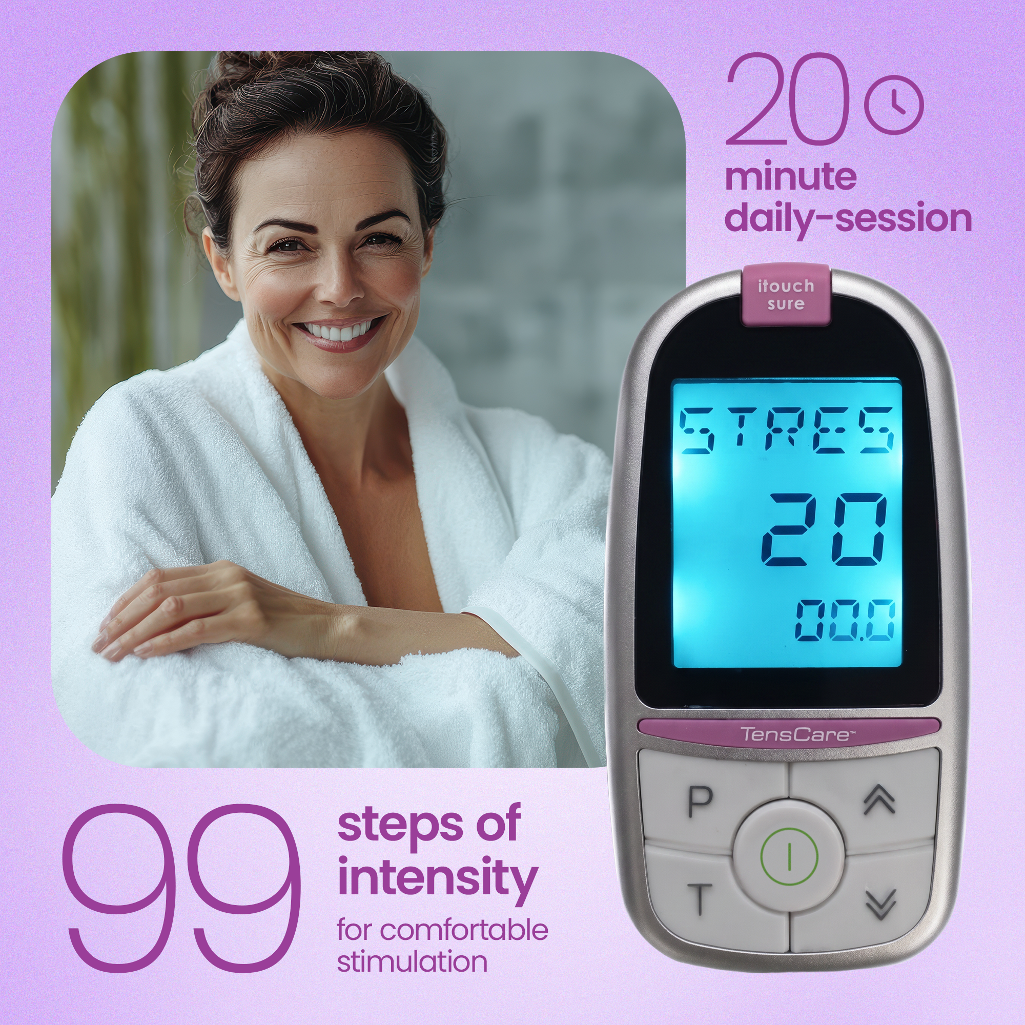 TensCare iTouch Sure Stimolatore Pavimento Pelvico con Go Gel