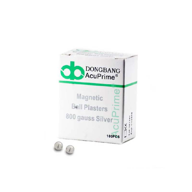 Fiziosan Agopuntura Perline Magnetiche Argento 800 Gauss 100 pz