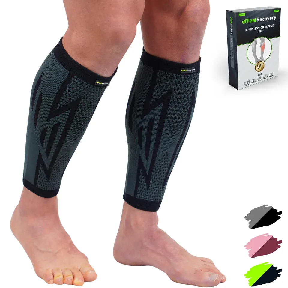 Feel Recovery fasce compressione polpaccio nere taglia M 2 pezzi
