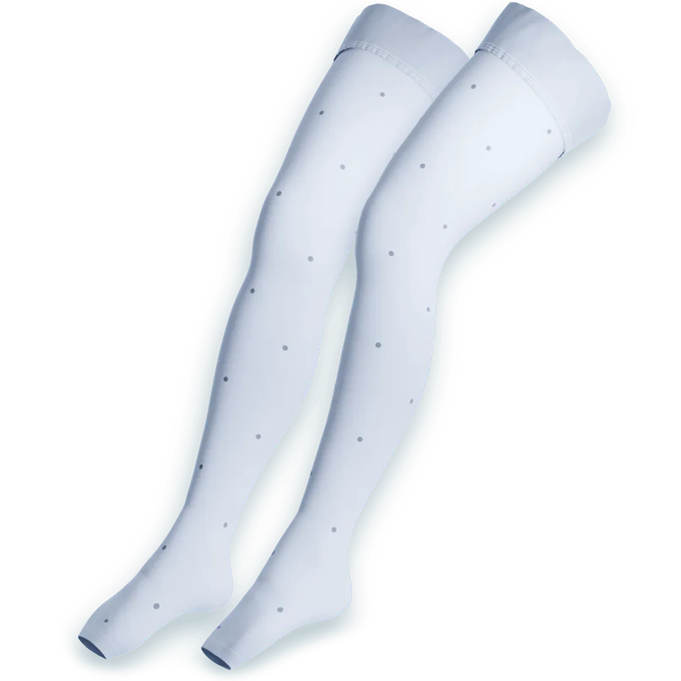 Venen Engel calze contenitive lunghe autoreggenti Sky Blue