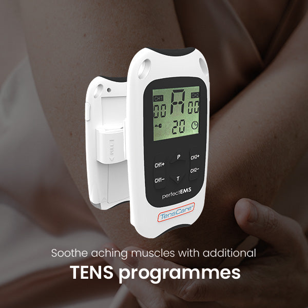 TensCare Perfect EMS Elettrostimolatore Muscolare 2 Canali