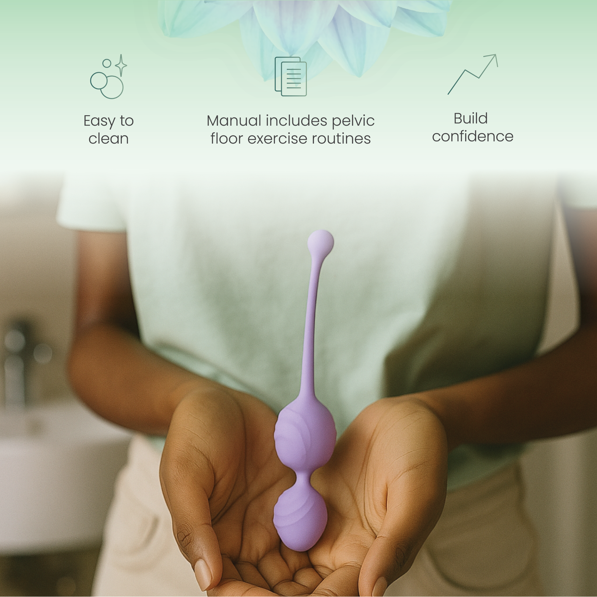 TensCare Fleuron palline vaginali set 4 pesi silicone
