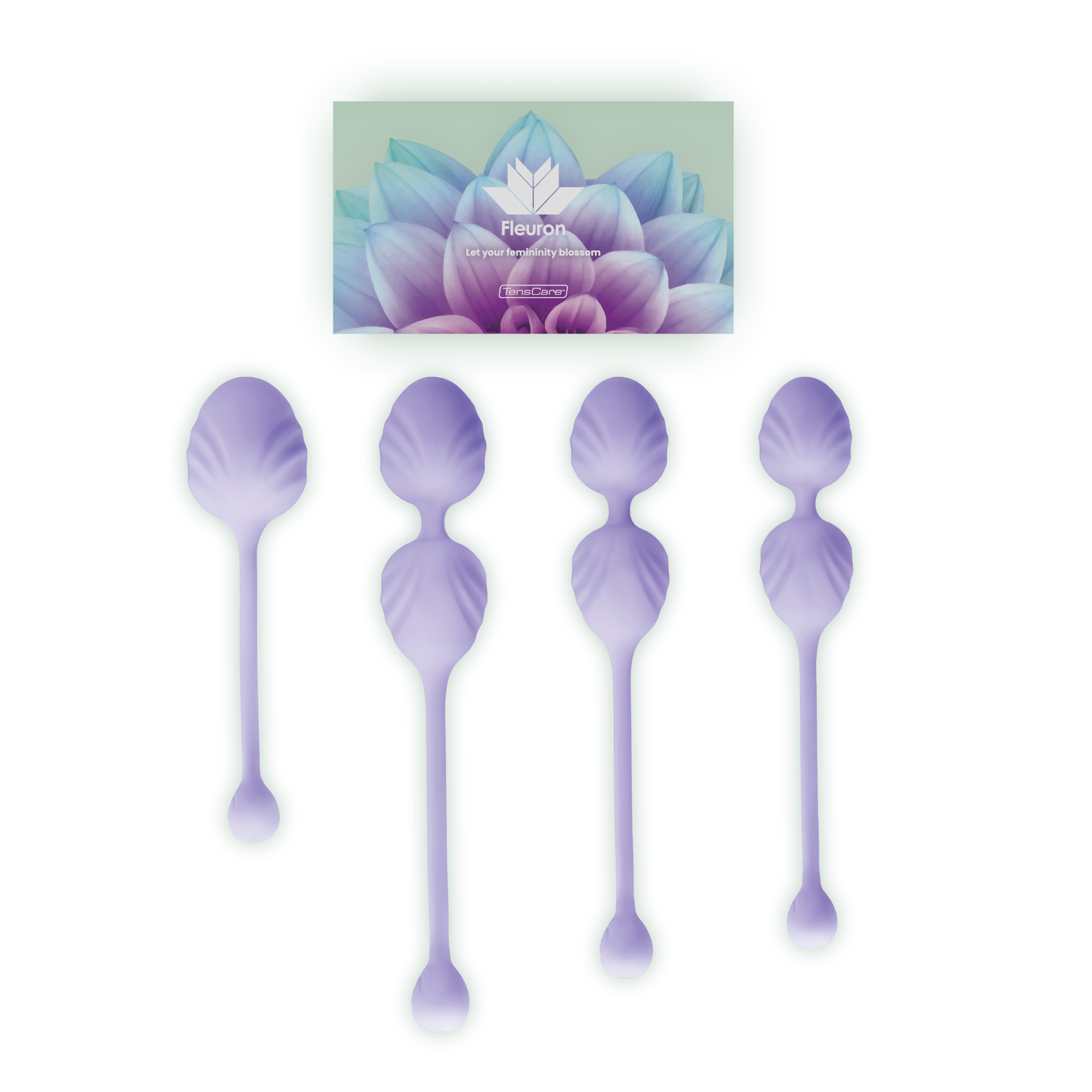 TensCare Fleuron palline vaginali set 4 pesi silicone