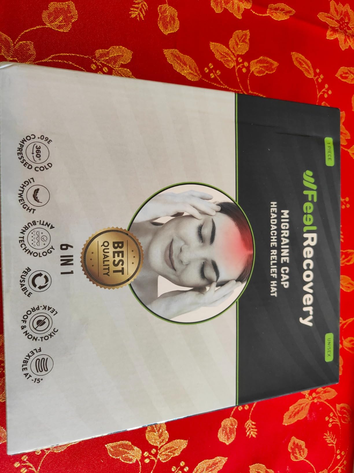 Feel Recovery Maschera Emicrania 360 Rosa Gel Riutilizzabile