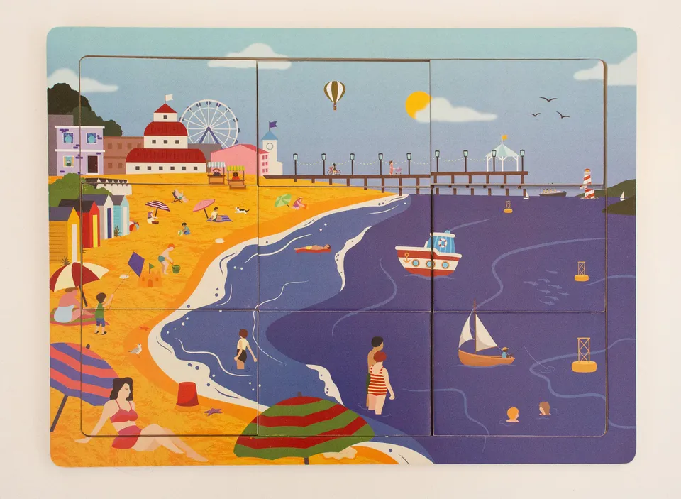 TensCare Seaside puzzle legno 9 pezzi per demenza