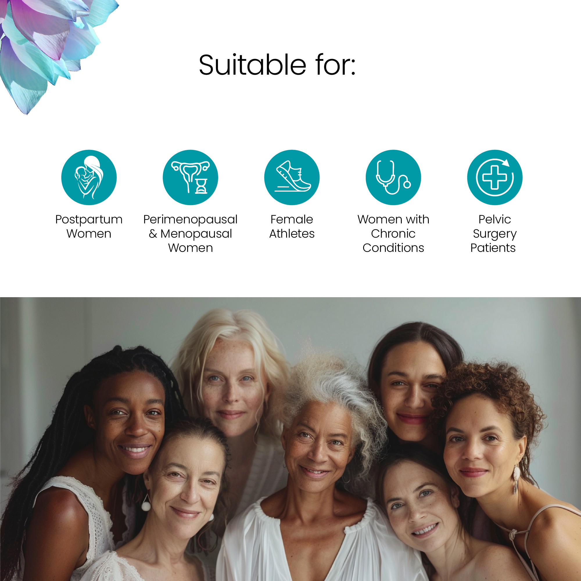 TensCare Fleur80 Sfere Vaginali Kegel per Pavimento Pelvico