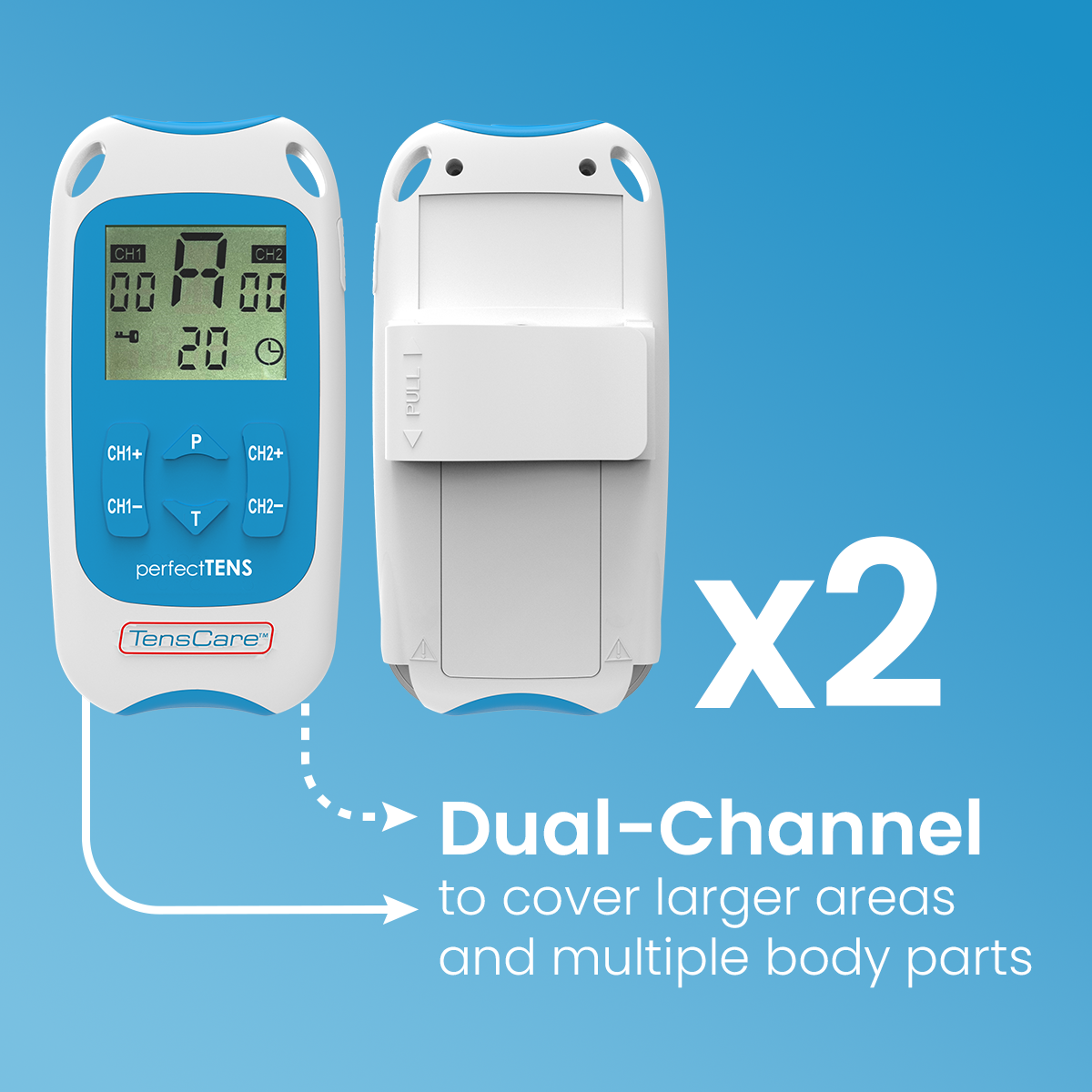 TensCare Perfect TENS elettrostimolatore con iSock Large
