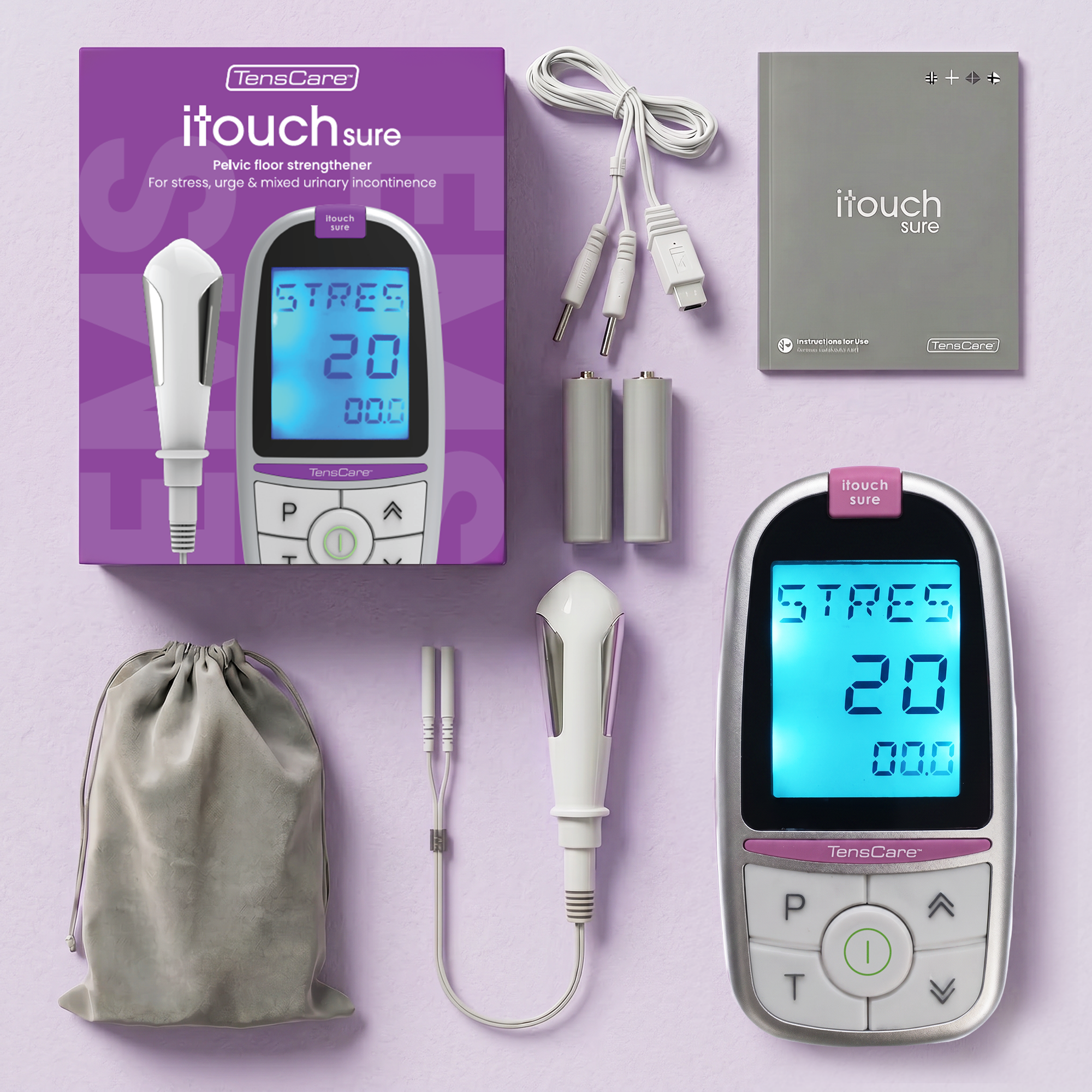 TensCare iTouch Sure tonificatore pavimento pelvico con sonda vaginale