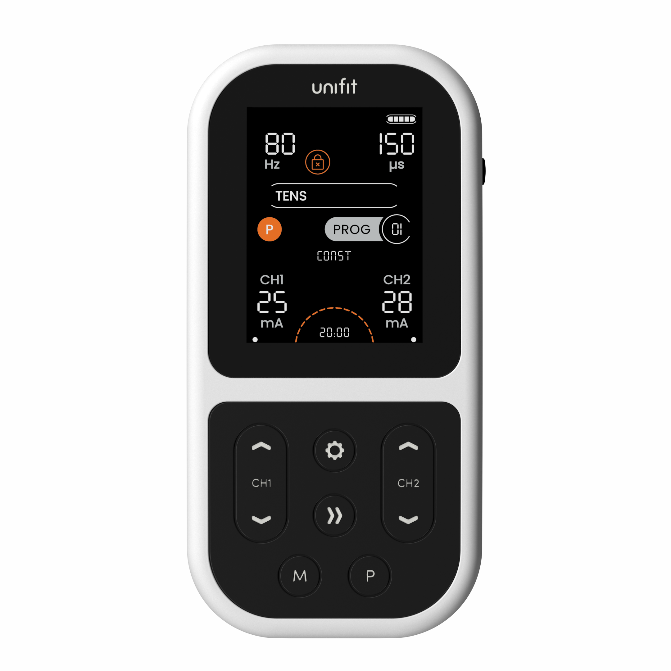 TensCare Unifit Elettrostimolatore TENS EMS Massaggio 12 Programmi