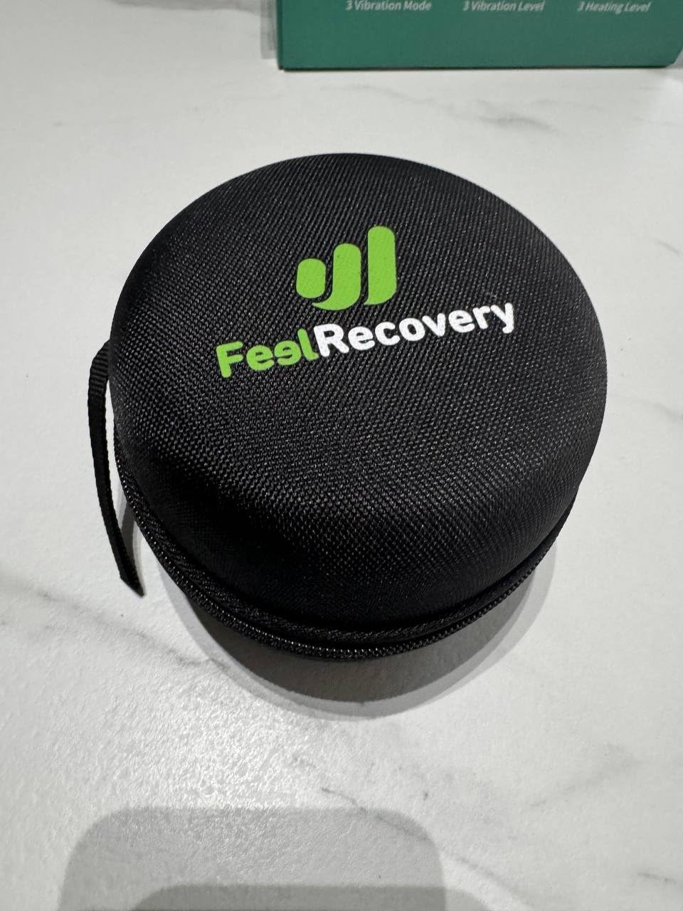 Feel Recovery Palla Massaggio Metallo Nero Gel 8cm Freddo