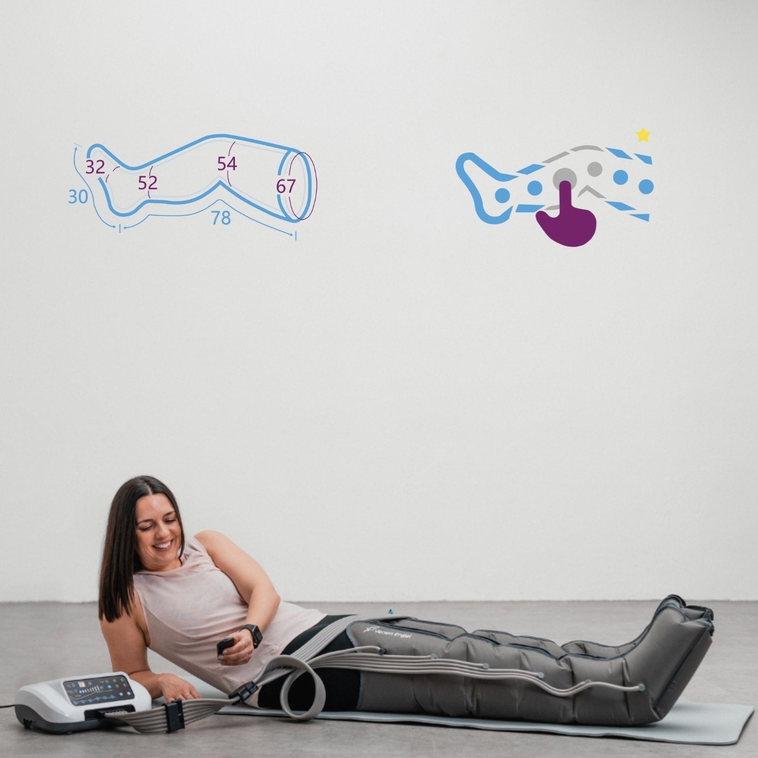 Venen Engel 6 Premium Pressoterapia Pantaloni Ricondizionato