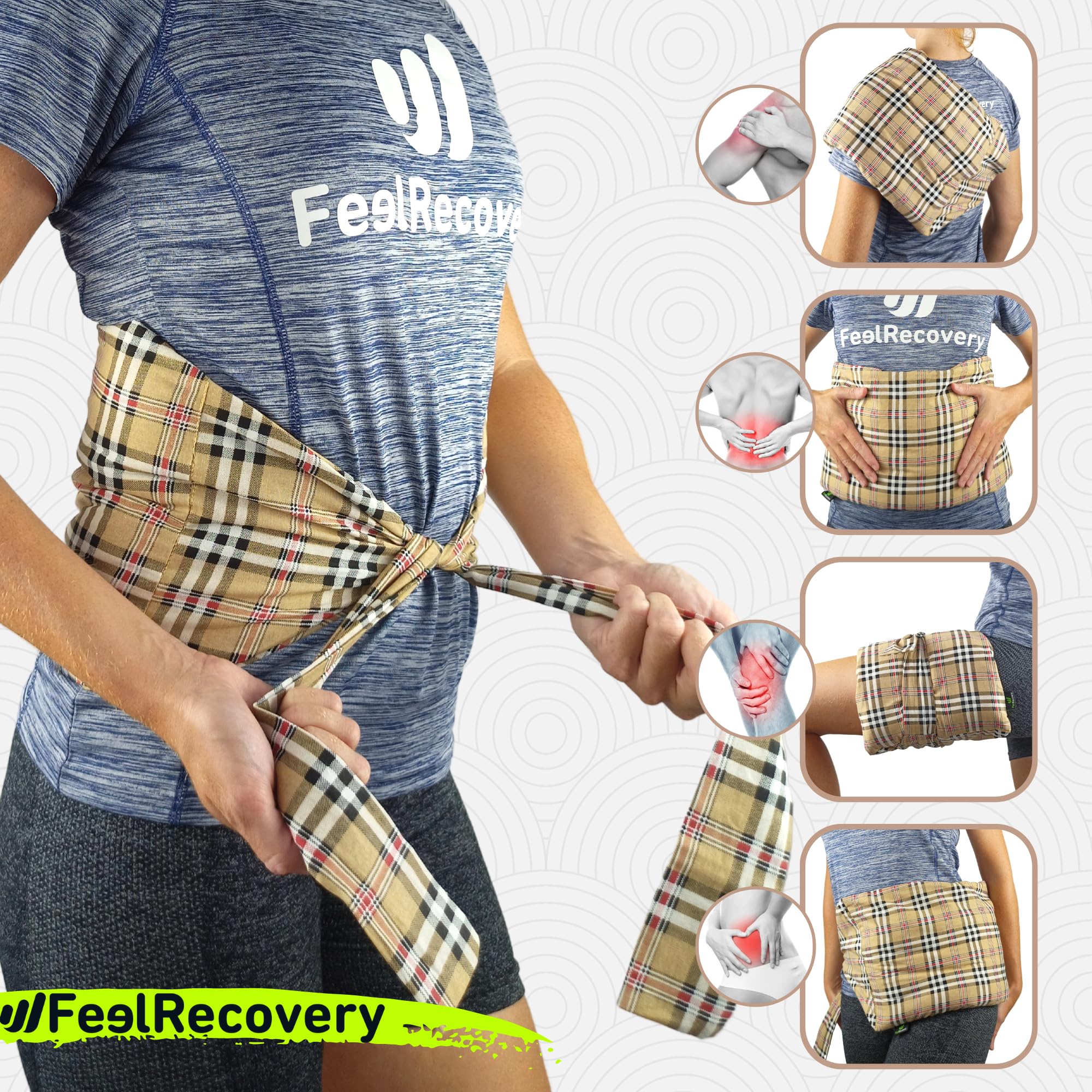 Feel Recovery Fascia Termica Oxford Cuscino Semi 50x25