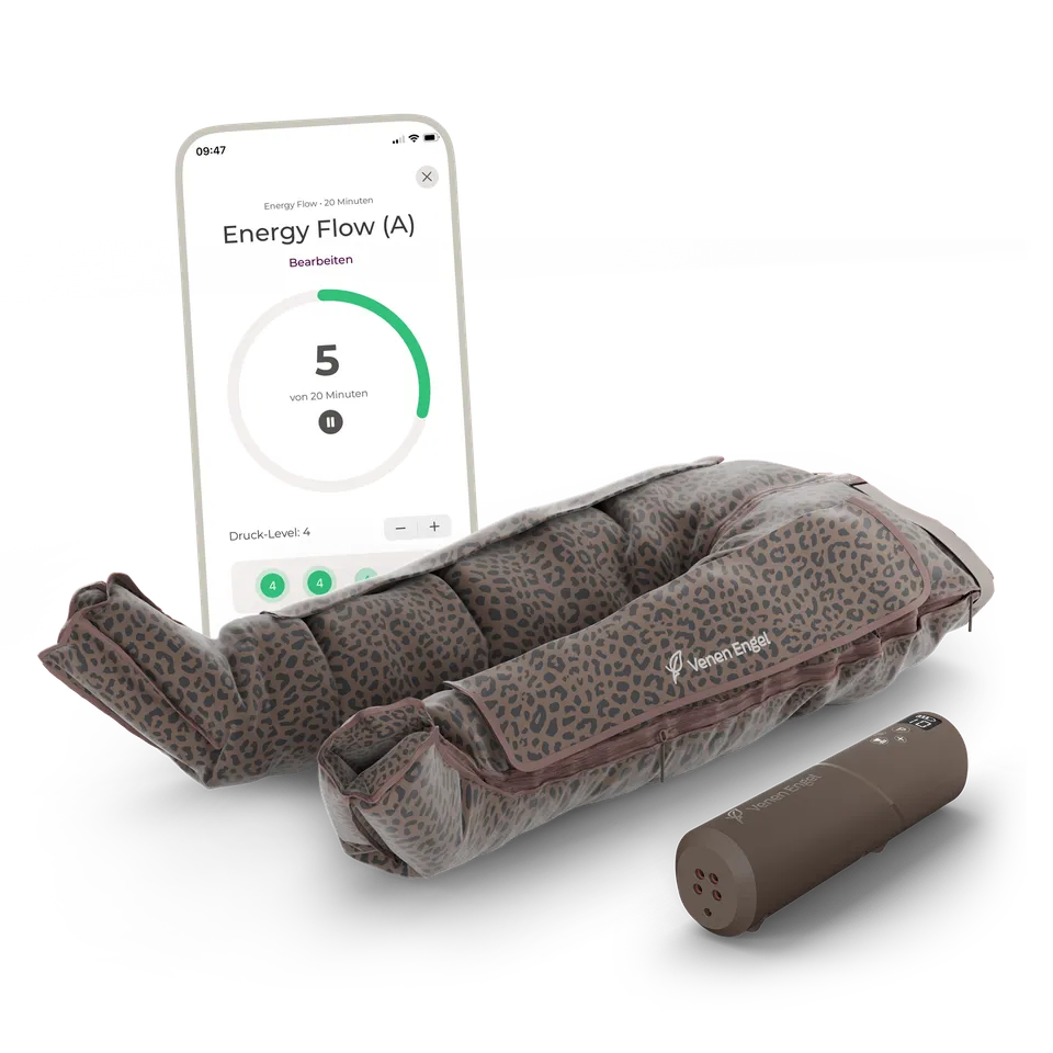 Venen Engel Plus Leo Edition pressoterapia 4 camere leopardo