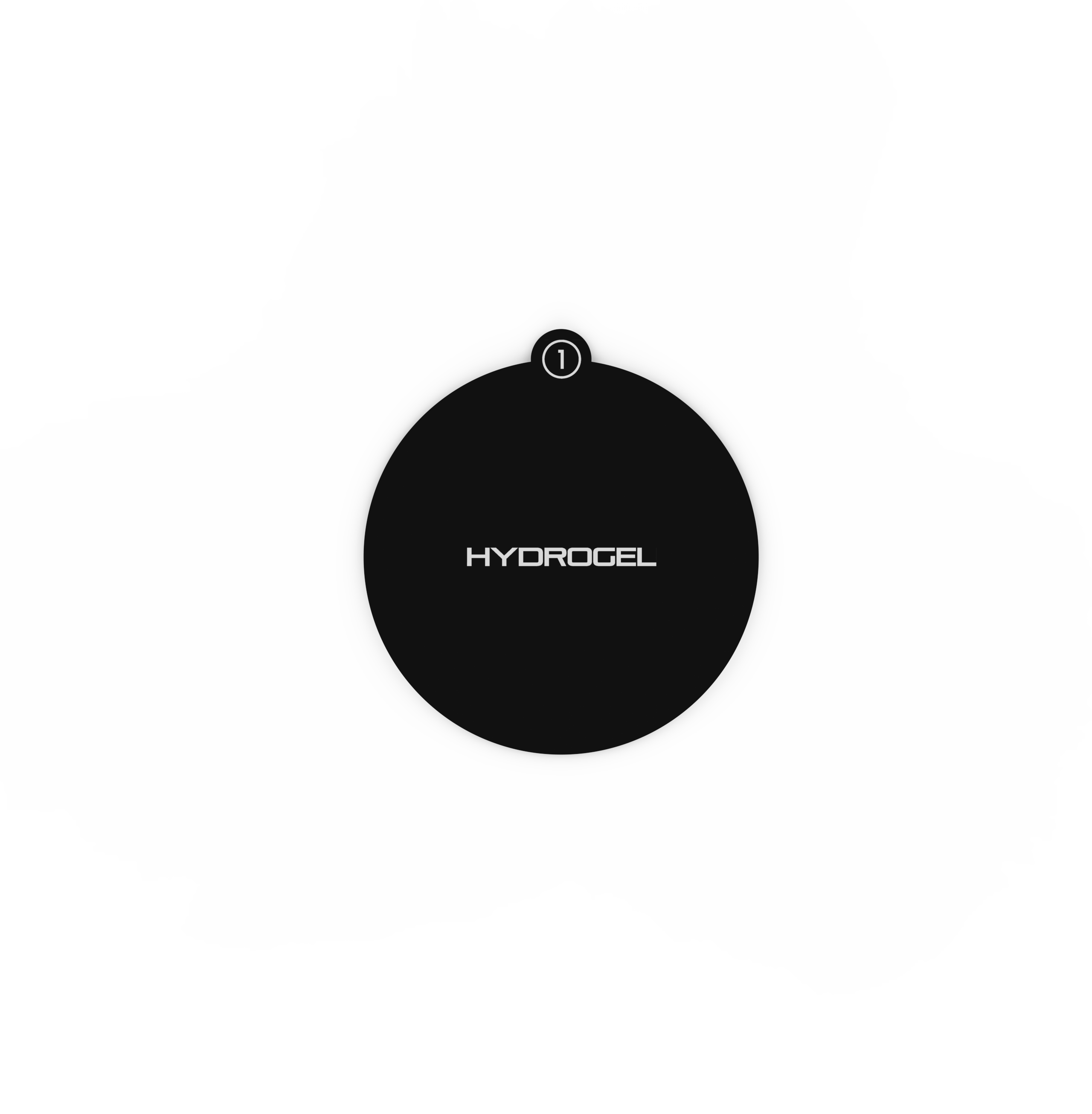 TensCare Form Hydrogel Ricambio Small 3 Coppie per Elettrodi