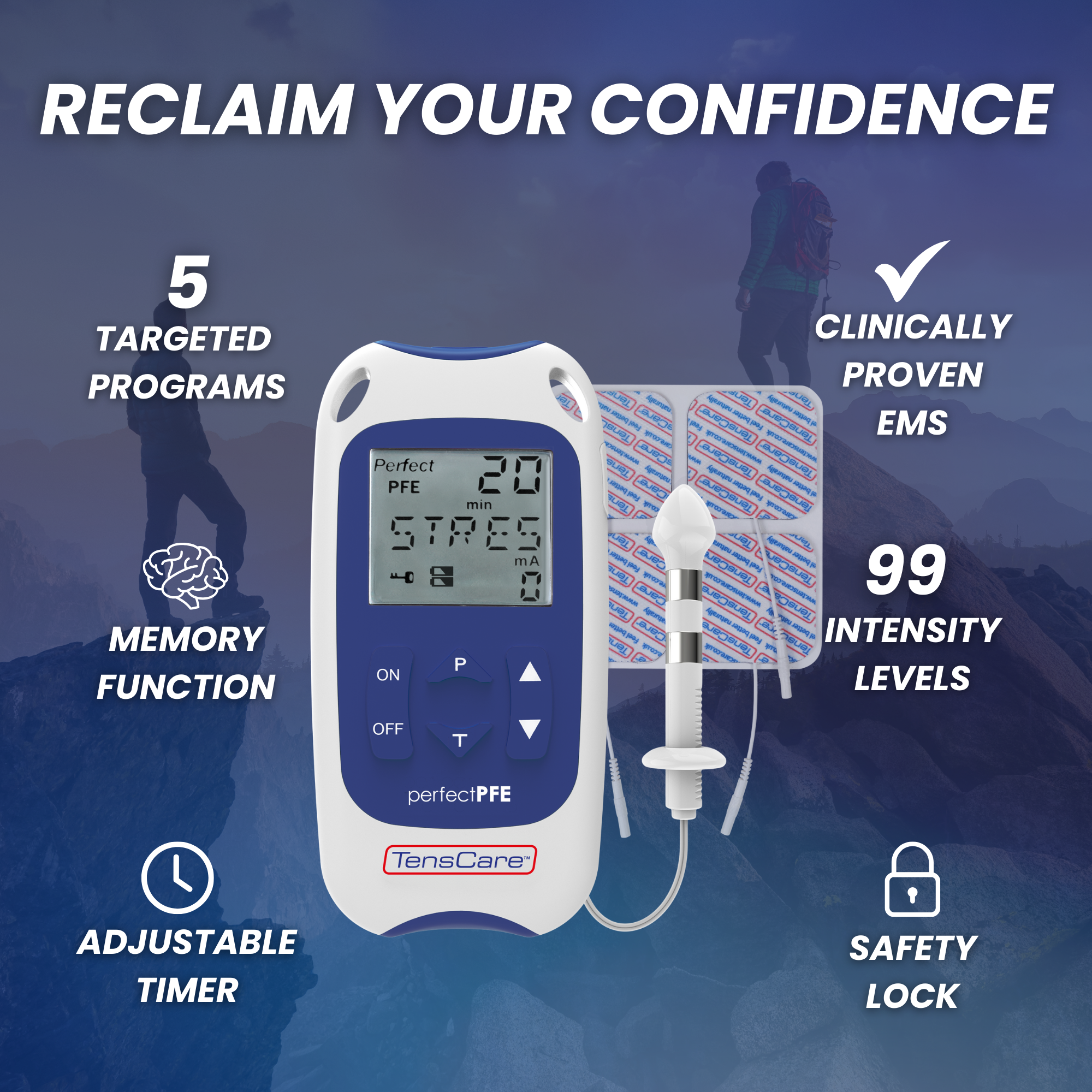 TensCare Perfect PFE Men elettrostimolatore pelvico uomo