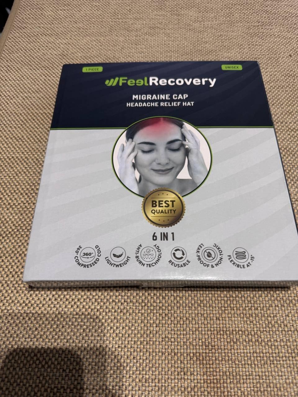 Feel Recovery Maschera Emicrania 360 Rosa Gel Riutilizzabile