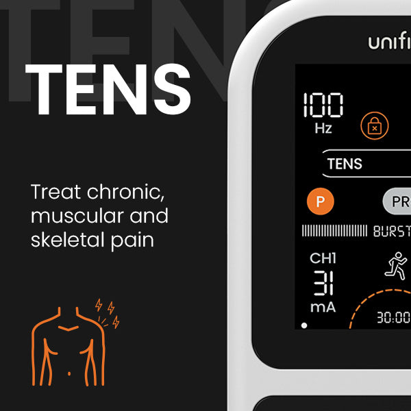 TensCare Unifit Elettrostimolatore TENS EMS Massaggio 12 Programmi