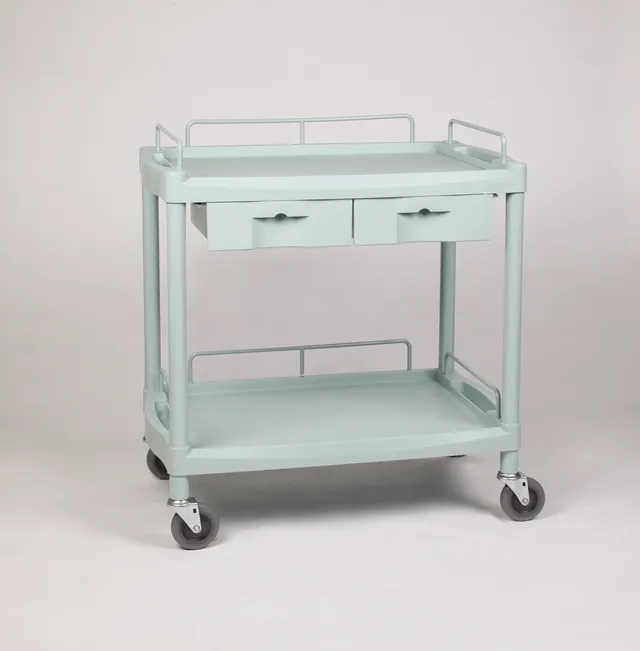 NewAge OK Farma 5 carrello medicale 2 ripiani 2 cassetti