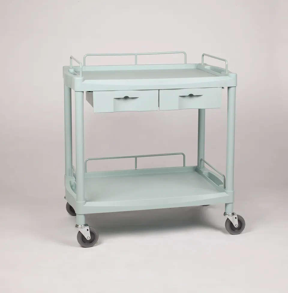 NewAge OK Farma 5 carrello medicale 2 ripiani 2 cassetti